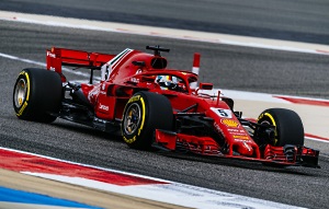 Formel 1 - 2018 - GP Bahrain: Sebastian Vettel fährt in seinem 200. Grand Prix