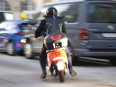 Motorroller in Action
