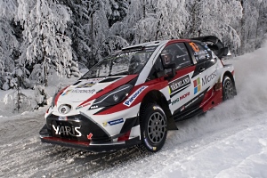 Jari-Matti Latvala im Toyota Yaris WRC gewinnt die WRC-Rallye Schweden 2017